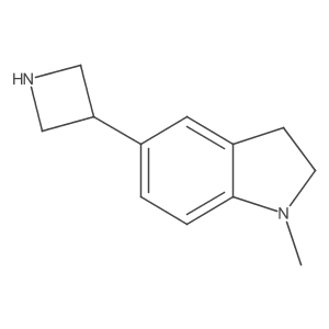 5-(azetidin-3-yl)-1-methyl-2,3-dihydro-1H-indole结构式
