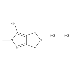 2-methyl-2H,4H,5H,6H-pyrrolo[3,4-c]pyrazol-3-amine dihydrochloride Structure