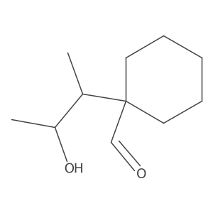 1-(3-Hydroxybutan-2-yl)cyclohexane-1-carbaldehyde结构式