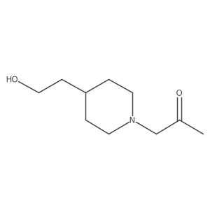1-(4-(2-Hydroxyethyl)piperidin-1-yl)propan-2-one Structure
