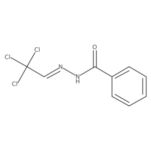 N-benzoyl-N'-(2,2,2-trichloroethylidene)hydrazine结构式