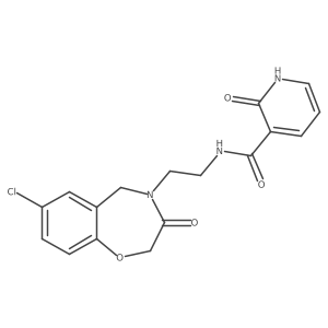 N-(2-(7-chloro-3-oxo-2,3-dihydrobenzo[f][1,4]oxazepin-4(5H)-yl)ethyl)-2-hydroxynicotinamide结构式