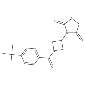 3-(1-(4-(Tert-butyl)benzoyl)azetidin-3-yl)thiazolidine-2,4-dione Structure