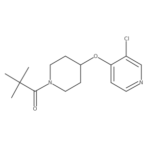 1-(4-((3-Chloropyridin-4-yl)oxy)piperidin-1-yl)-2,2-dimethylpropan-1-one Structure
