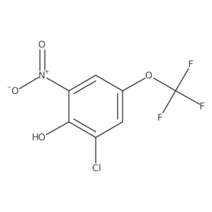 2-Chloro-6-nitro-4-(trifluoromethoxy)phenol结构式
