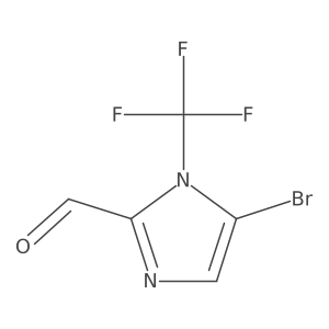 5-bromo-1-(trifluoromethyl)-1H-imidazole-2-carbaldehyde结构式