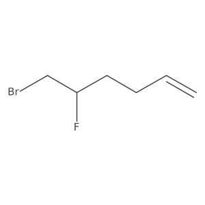 6-Bromo-5-fluorohex-1-ene Structure