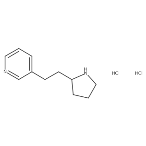 3-[2-(Pyrrolidin-2-yl)ethyl]pyridine dihydrochloride结构式