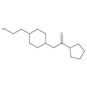 2-(4-(2-Hydroxyethyl)piperidin-1-yl)-1-(pyrrolidin-1-yl)ethan-1-one Structure