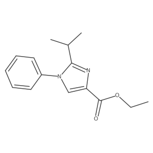 1H-Imidazole-4-carboxylicacid,2-(1-methylethyl)-1-phenyl-,ethylester结构式