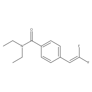 4-(2,2-difluoroethenyl)-N,N-diethylbenzamide结构式