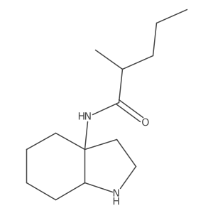 2-methyl-N-(octahydro-1H-indol-3a-yl)pentanamide结构式
