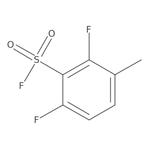 2,6-Difluoro-3-methylbenzene-1-sulfonyl fluoride结构式