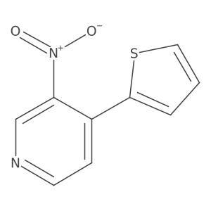 3-Nitro-4-(thiophen-2-yl)pyridine结构式