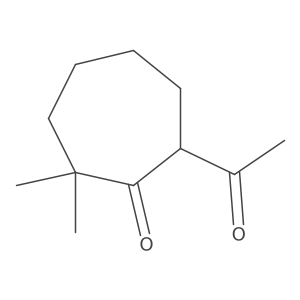 7-Acetyl-2,2-dimethylcycloheptan-1-one结构式
