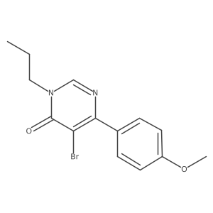 5-Bromo-6-(4-methoxyphenyl)-3-propyl-3,4-dihydropyrimidin-4-one Structure