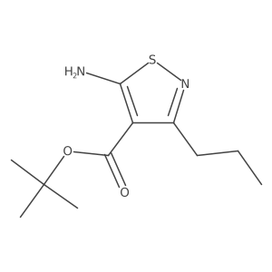Tert-butyl 5-amino-3-propyl-1,2-thiazole-4-carboxylate Structure