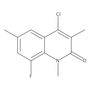 4-Chloro-8-fluoro-1,3,6-trimethyl-1,2-dihydroquinolin-2-one Structure