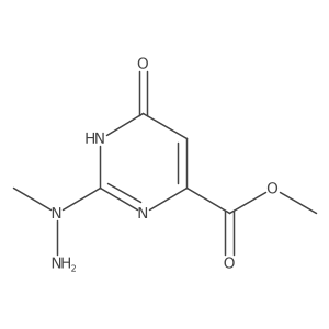 Methyl 6-hydroxy-2-(1-methylhydrazin-1-yl)pyrimidine-4-carboxylate Structure