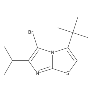 5-Bromo-3-tert-butyl-6-(propan-2-yl)imidazo[2,1-b][1,3]thiazole结构式