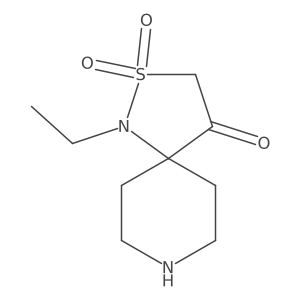 1-Ethyl-2lambda6-thia-1,8-diazaspiro[4.5]decane-2,2,4-trione Structure