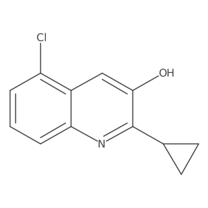 5-Chloro-2-cyclopropylquinolin-3-ol Structure