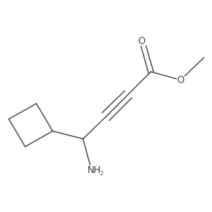 Methyl 4-amino-4-cyclobutylbut-2-ynoate结构式