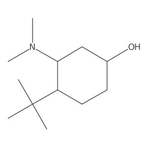 4-Tert-butyl-3-(dimethylamino)cyclohexan-1-ol结构式