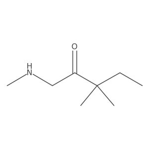 3,3-Dimethyl-1-(methylamino)pentan-2-one结构式
