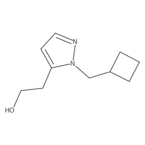 2-[1-(cyclobutylmethyl)-1H-pyrazol-5-yl]ethan-1-ol结构式