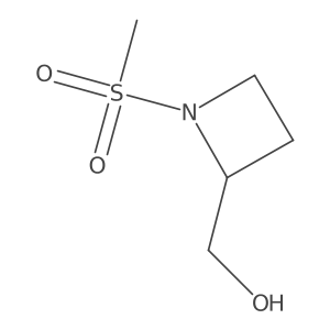 [(2S)-1-methanesulfonylazetidin-2-yl]methanol Structure
