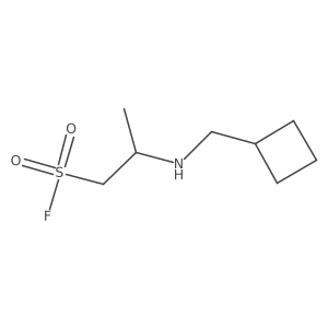 2-[(Cyclobutylmethyl)amino]propane-1-sulfonyl fluoride Structure