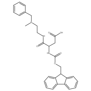 3-({2-[benzyl(methyl)amino]ethyl}carbamoyl)-3-({[(9H-fluoren-9-yl)methoxy]carbonyl}amino)propanoic acid Structure