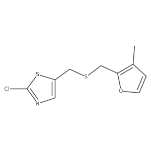 2-Chloro-5-({[(3-methylfuran-2-yl)methyl]sulfanyl}methyl)-1,3-thiazole Structure