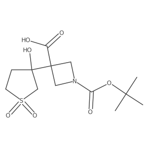 1-[(Tert-butoxy)carbonyl]-3-(3-hydroxy-1,1-dioxo-1lambda6-thiolan-3-yl)azetidine-3-carboxylic acid Structure