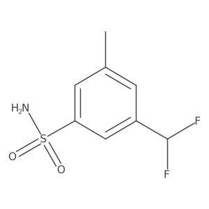 3-(Difluoromethyl)-5-methylbenzene-1-sulfonamide结构式