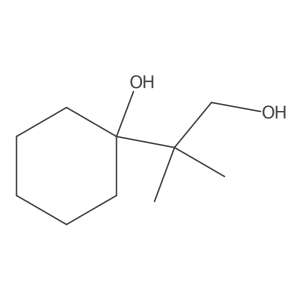 1-(1-Hydroxy-2-methylpropan-2-yl)cyclohexan-1-ol结构式