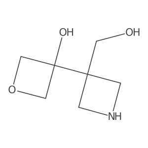 3-[3-(Hydroxymethyl)azetidin-3-yl]oxetan-3-ol结构式