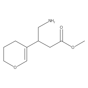 methyl 4-amino-3-(3,4-dihydro-2H-pyran-5-yl)butanoate结构式