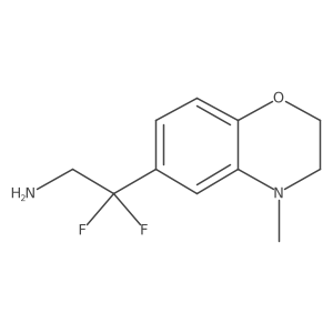 2,2-difluoro-2-(4-methyl-3,4-dihydro-2H-1,4-benzoxazin-6-yl)ethan-1-amine Structure