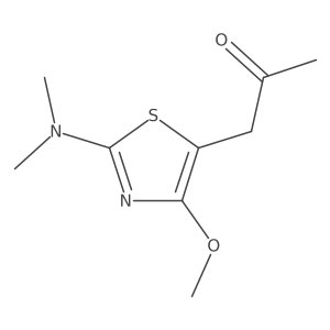 1-[2-(Dimethylamino)-4-methoxy-1,3-thiazol-5-yl]propan-2-one结构式