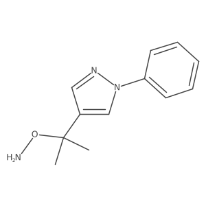 O-[2-(1-phenyl-1H-pyrazol-4-yl)propan-2-yl]hydroxylamine结构式