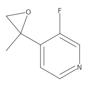 3-Fluoro-4-(2-methyloxiran-2-yl)pyridine Structure