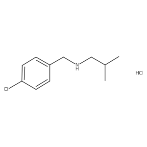 N-(4-Chlorobenzyl)-2-methyl-1-propanamine hydrochloride结构式