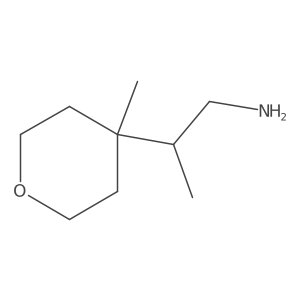 2-(4-Methyloxan-4-yl)propan-1-amine Structure