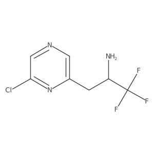 3-(6-Chloropyrazin-2-yl)-1,1,1-trifluoropropan-2-amine Structure