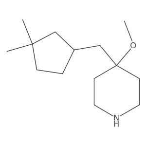 4-[(3,3-Dimethylcyclopentyl)methyl]-4-methoxypiperidine结构式