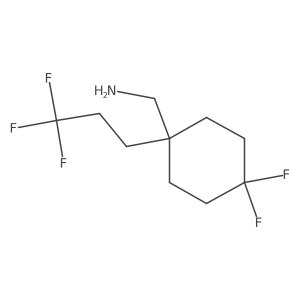 [4,4-Difluoro-1-(3,3,3-trifluoropropyl)cyclohexyl]methanamine Structure