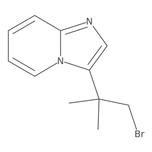 3-(1-Bromo-2-methylpropan-2-yl)imidazo[1,2-a]pyridine Structure