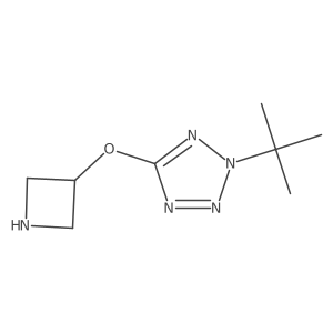 5-(azetidin-3-yloxy)-2-tert-butyl-2H-1,2,3,4-tetrazole结构式